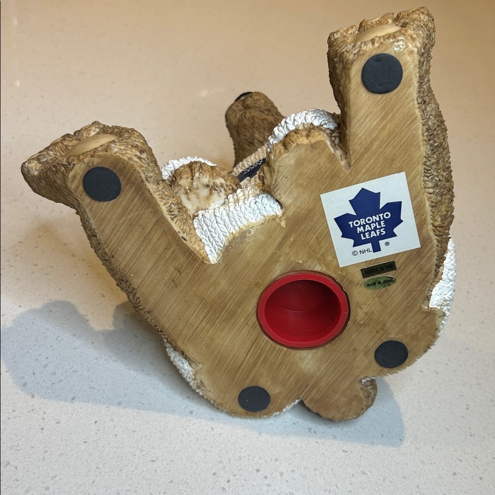 NHL Toronto Maple Leafs Resin Coin Bank Bear Collectible - Picture 11 of 17